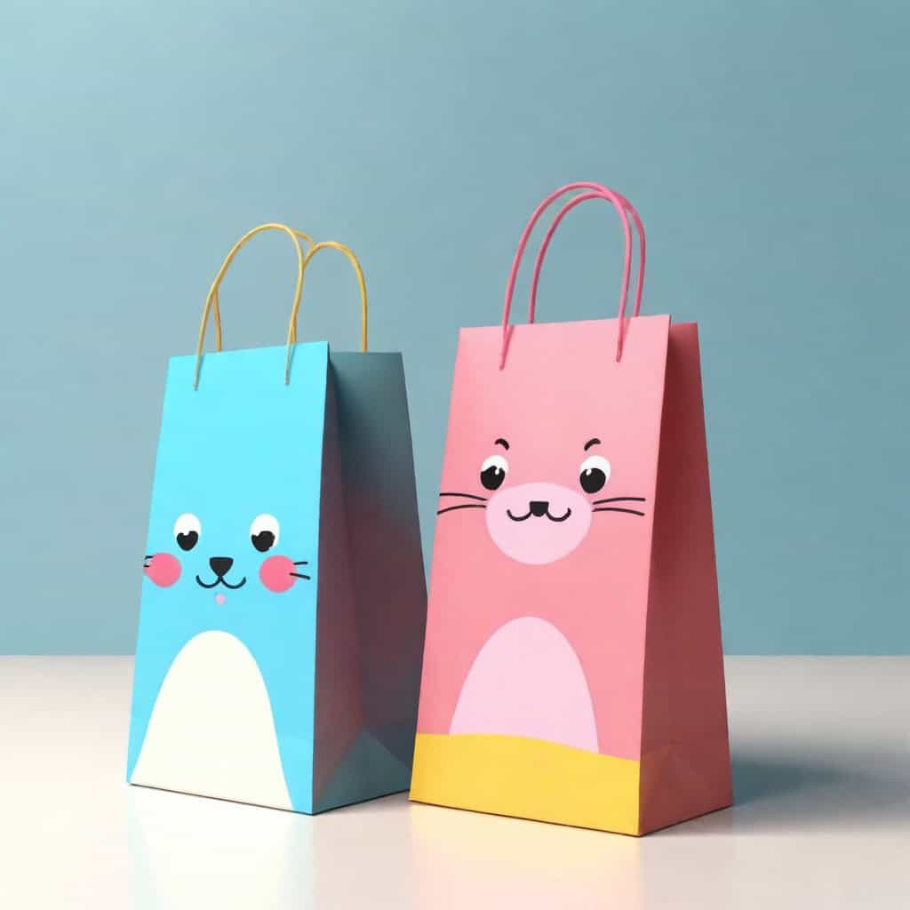 in túi giấy đựng quà hoạt hình