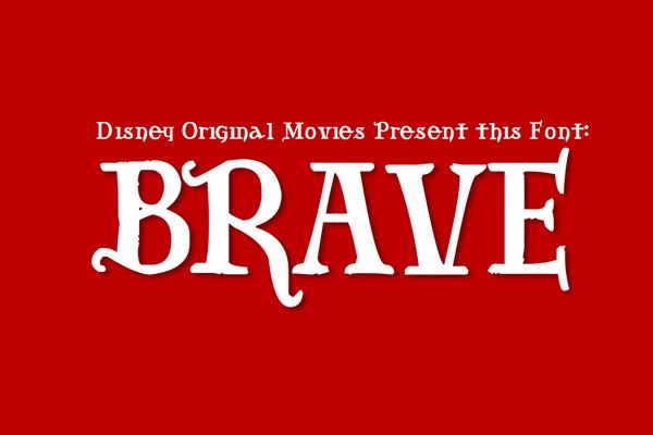 phông chữ thiết kế poster - Brave 