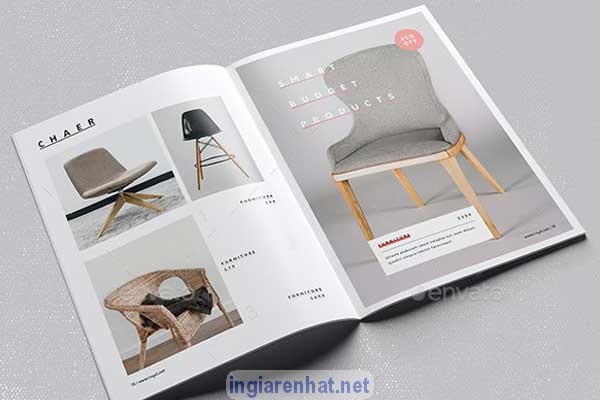 Mẫu catalogue ngành nội thất ghế
