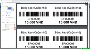 In trực tiếp từ phần mềm quản lý bán hàng
