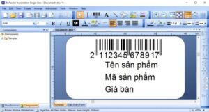 In bằng phần mềm chuyên dụng Bartender