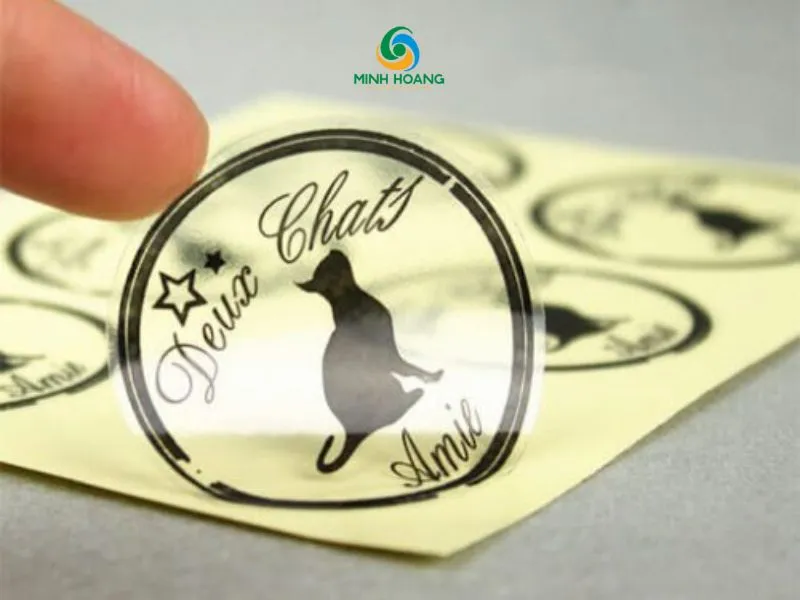 in decal nhựa trong