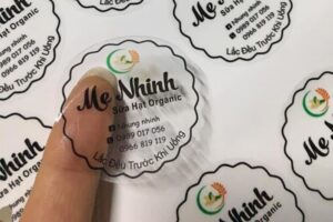 In sticker trong suốt